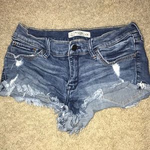 Abercrombie cutoff jean shorts